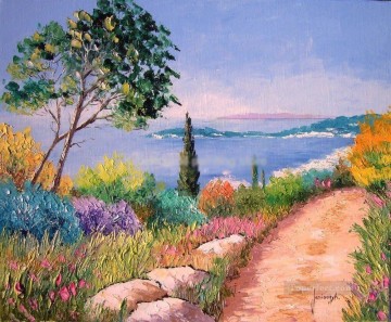 impressionism landscape Painting - PLS53 impressionism landscapes garden